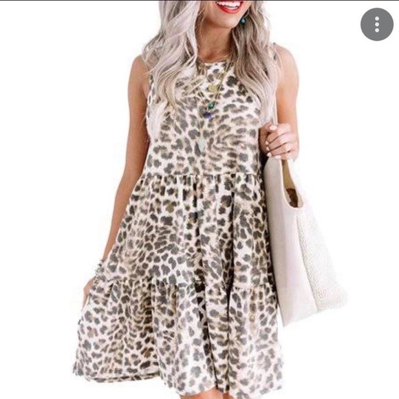IMPRESSIONS cheetah print dress - Picture 1 of 4